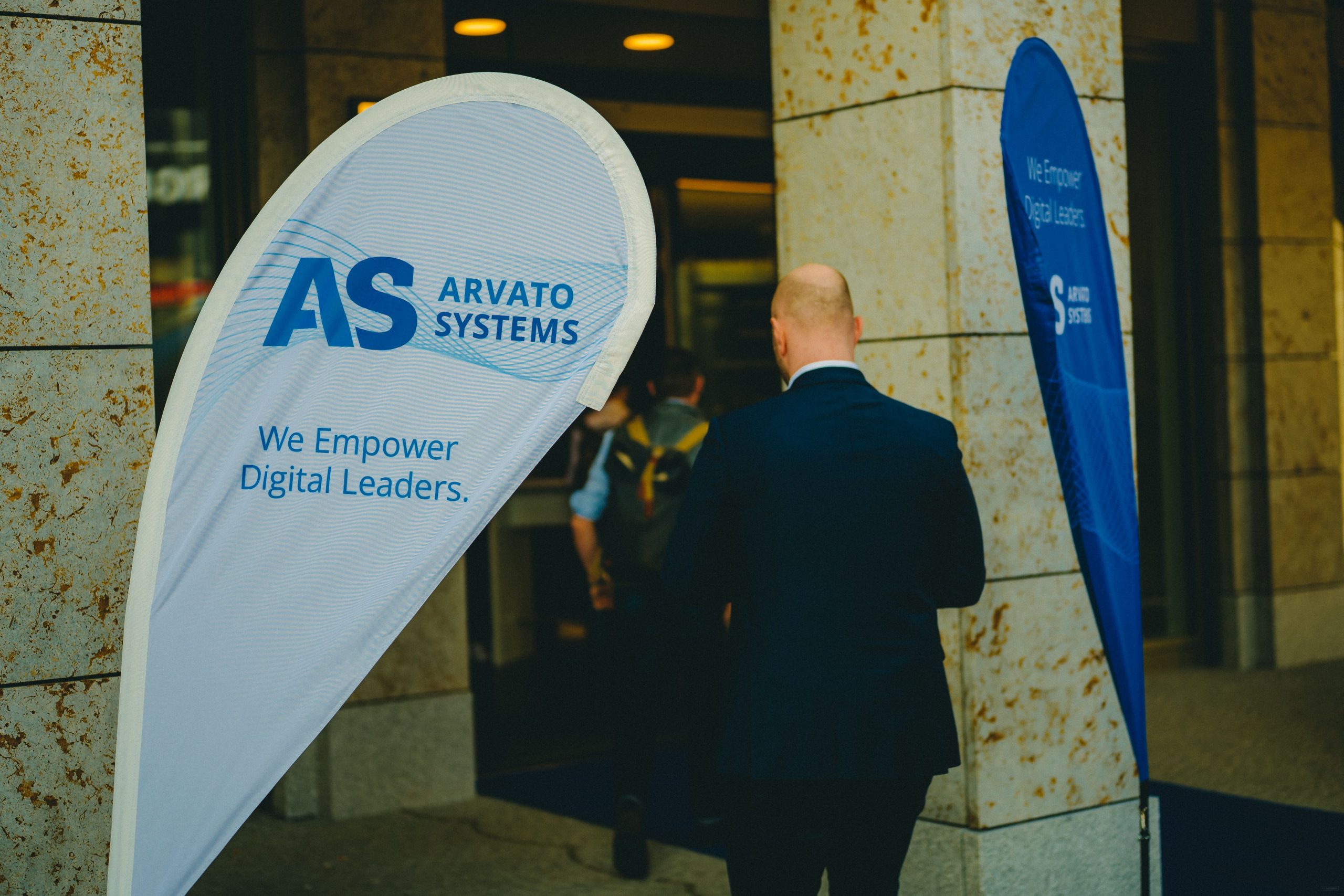 Eingang zum Recruiting-Event für Arvato Systems